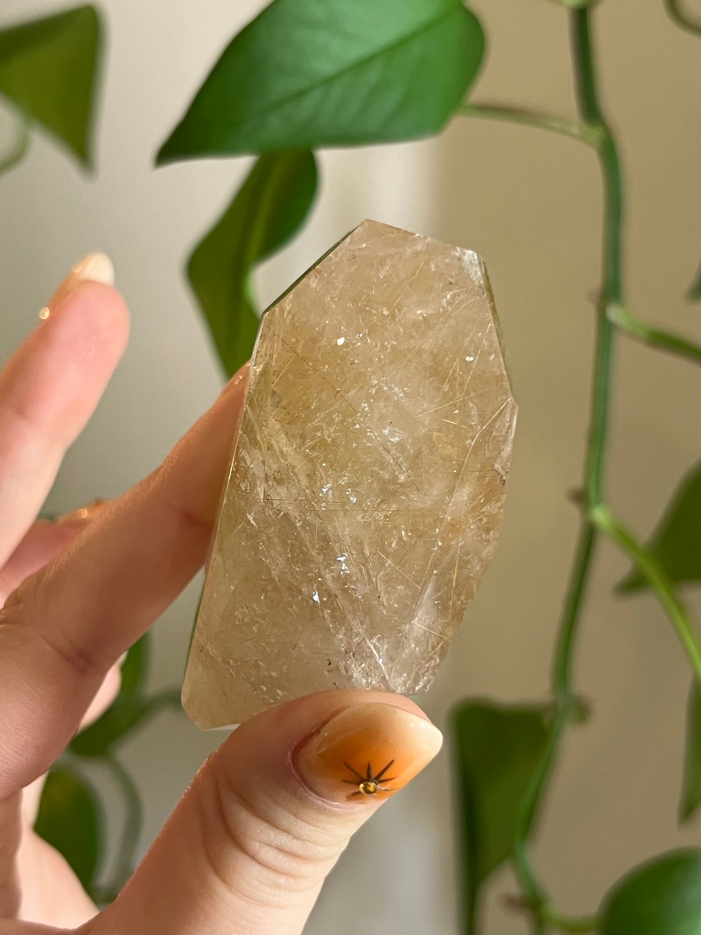 Golden Rutile Quartz Gusher - K
