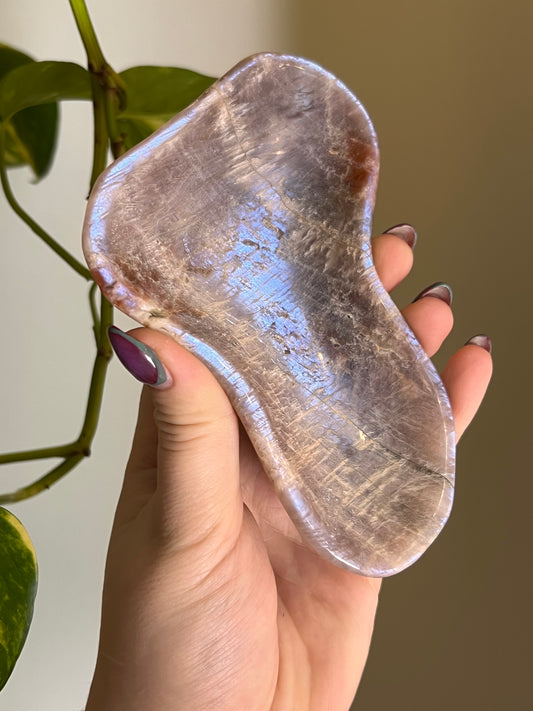 Flashy Moonstone x Sunstone Wavy Bowl