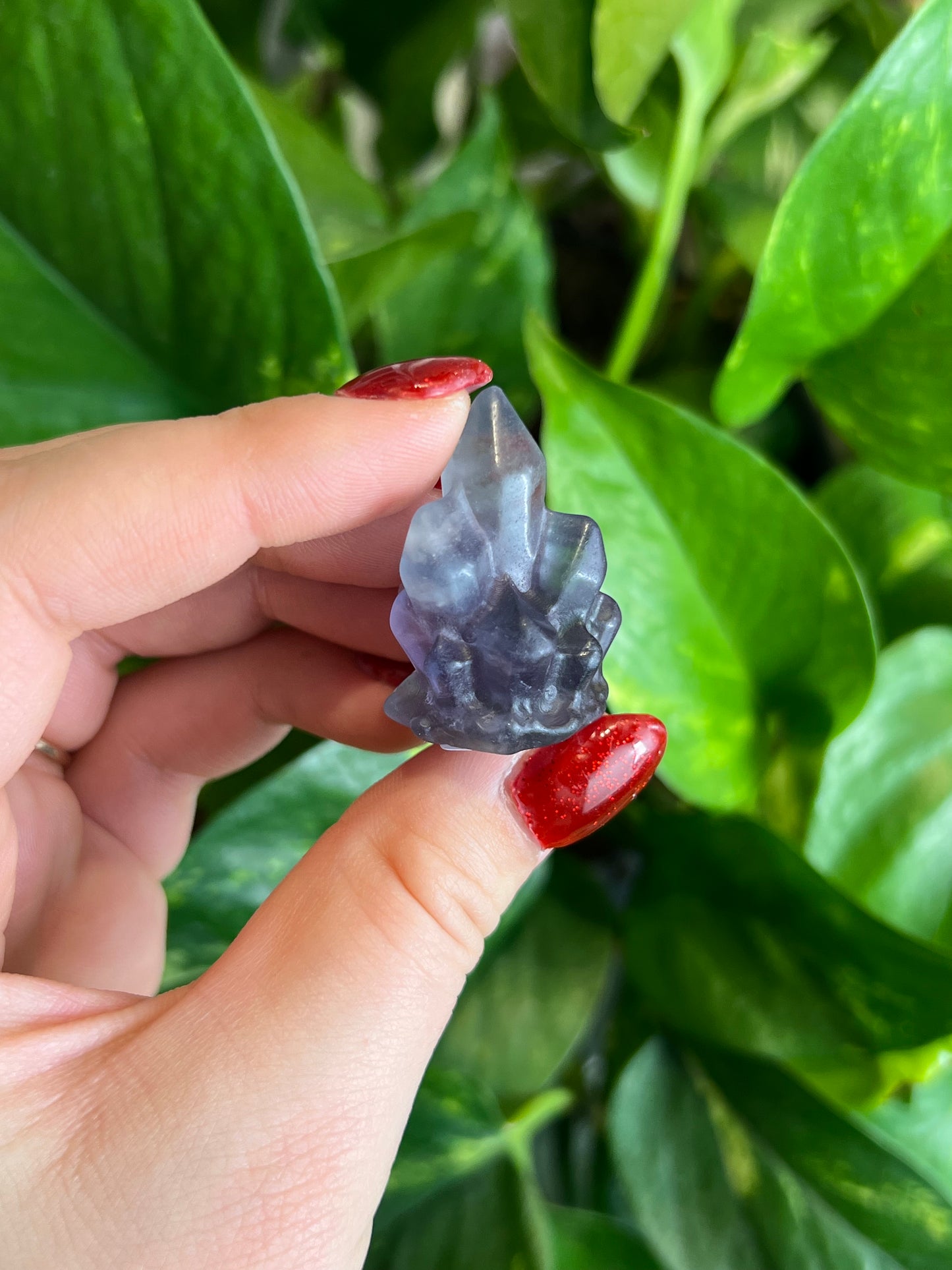 Fluorite Cluster Carving