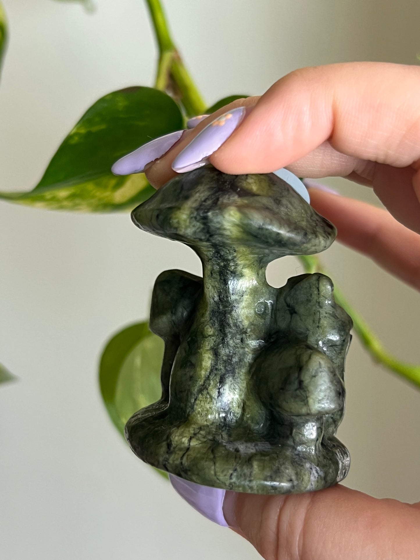 Jade Snail Under Mushroom - 3
