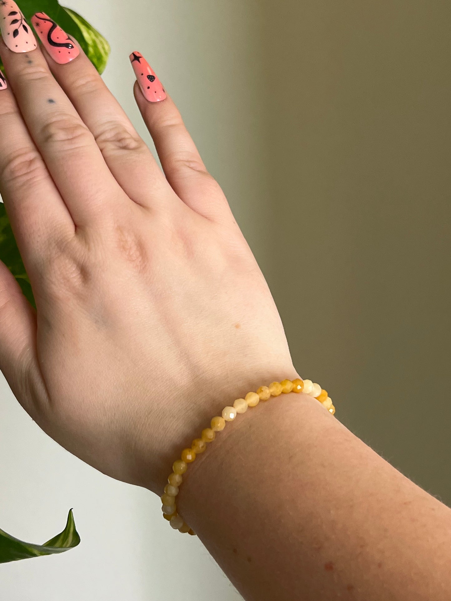 4mm Yellow Aventurine Faceted Bracelet