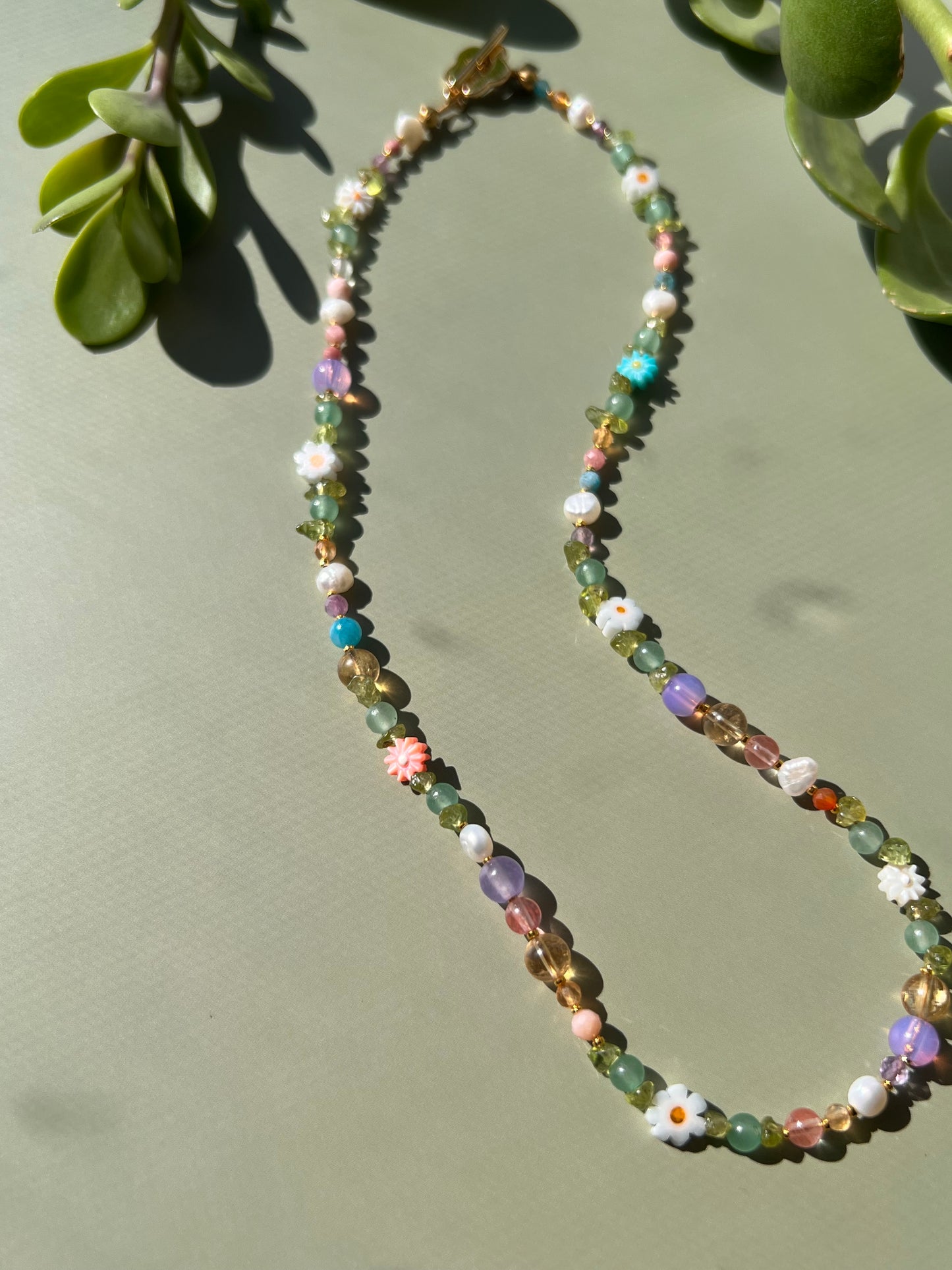 Spring Rainbow Magic Pearl Necklace🌼
