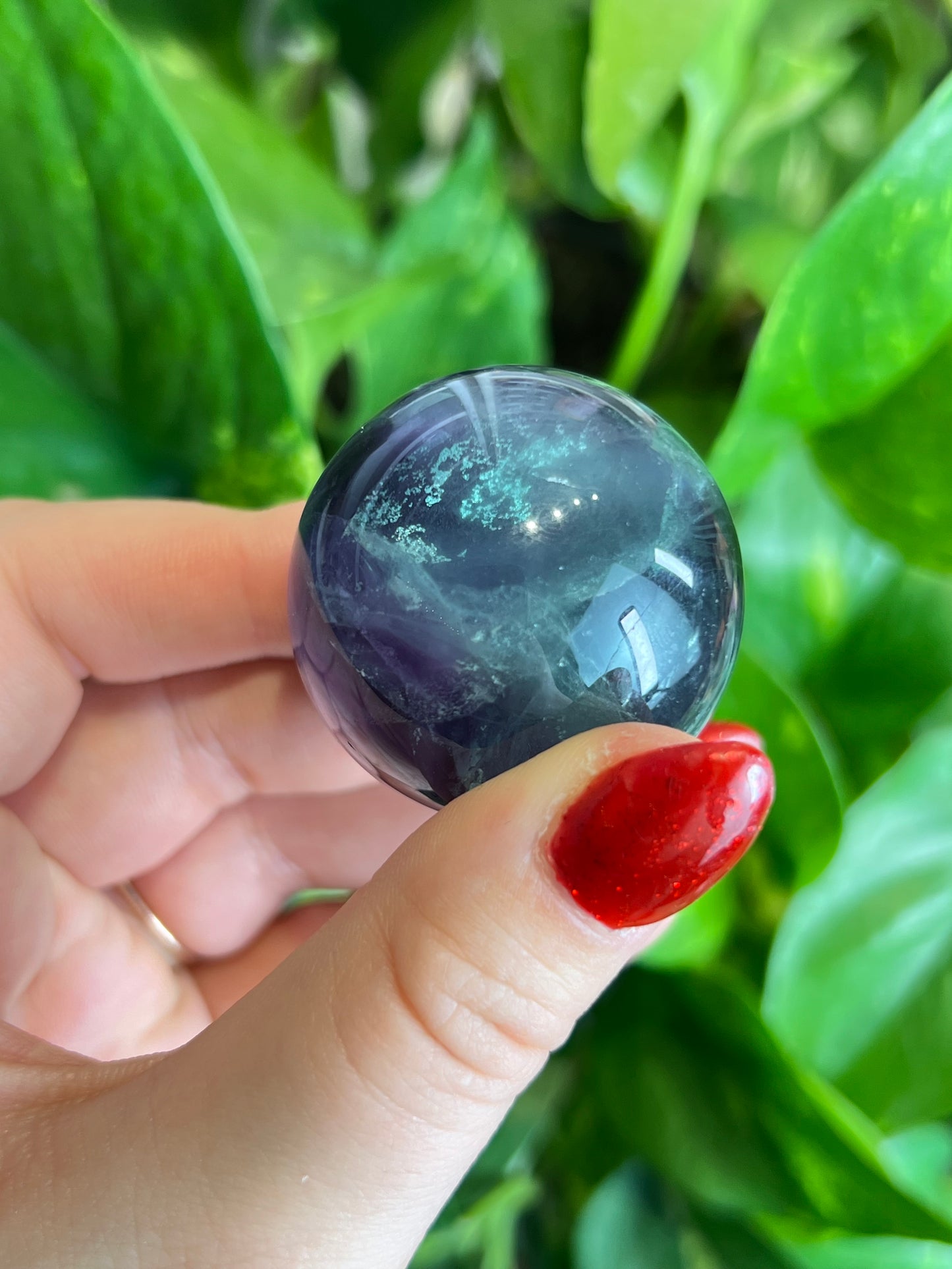 Rainbow Fluorite High Quality Sphere - Y