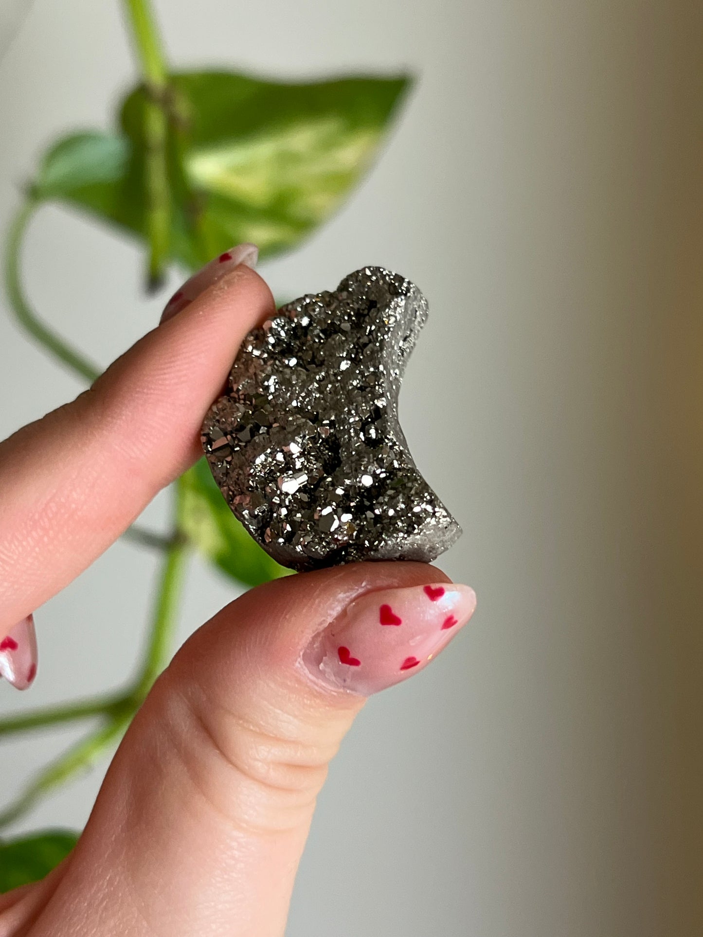 Pyrite Druzy Moon