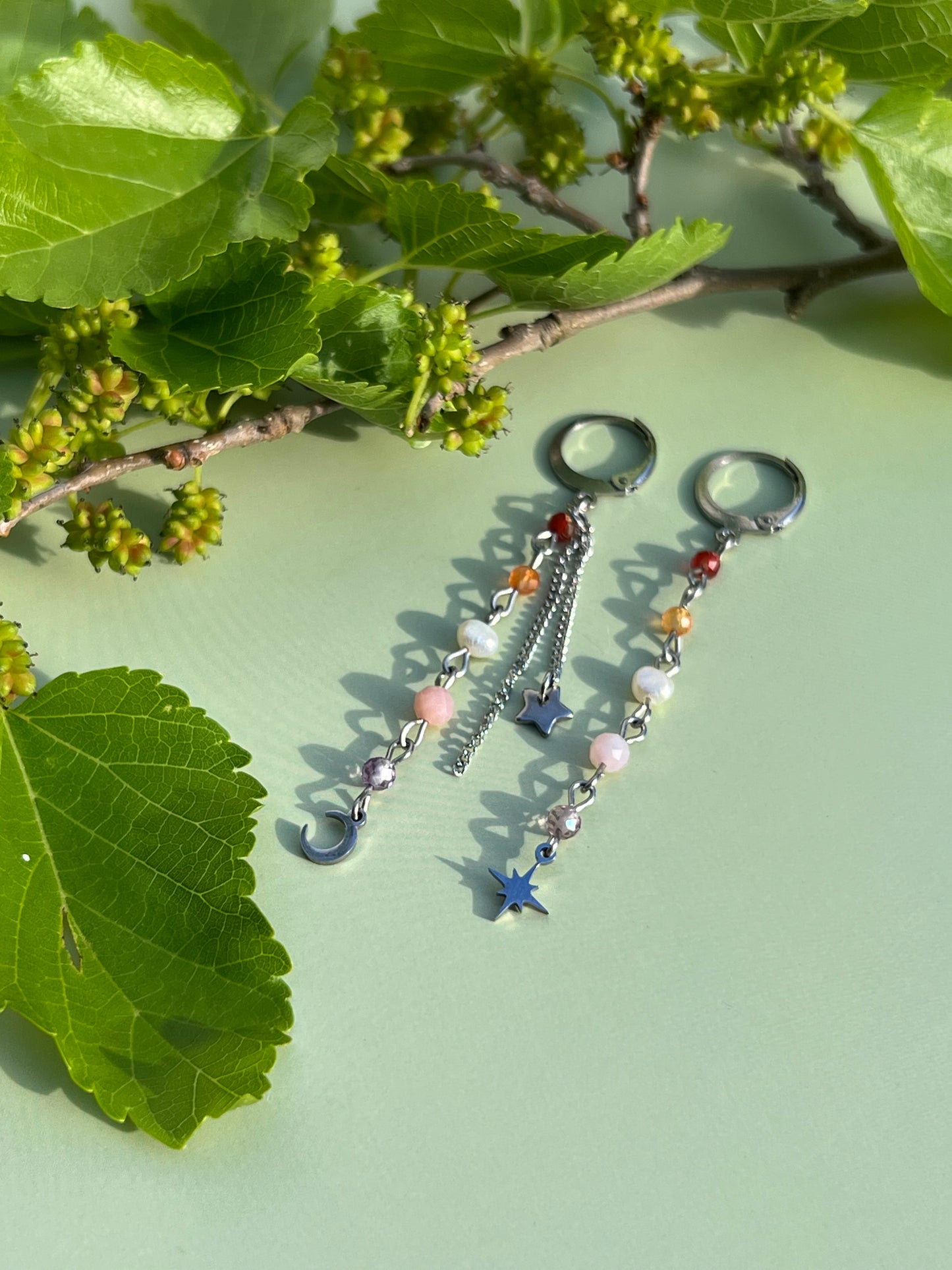 Lesbian Celestial Starburst Earrings