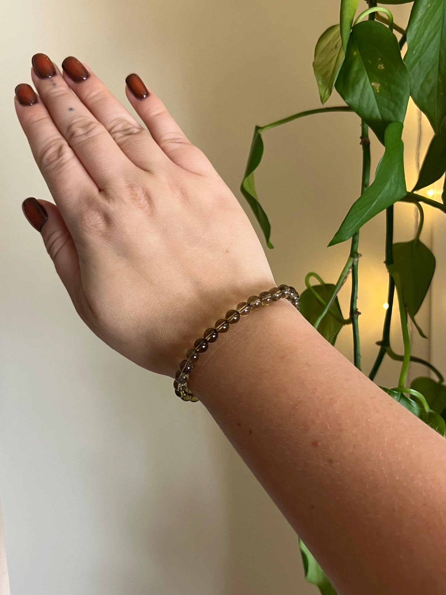 6mm Smoky Quartz Bracelet