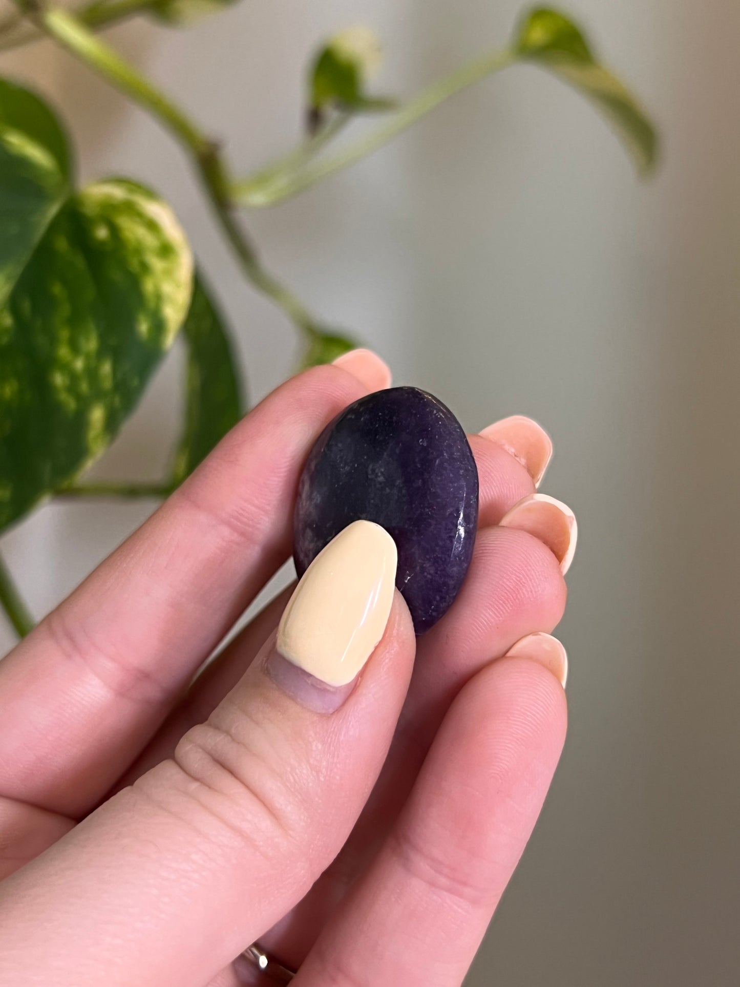 Lepidolite Button