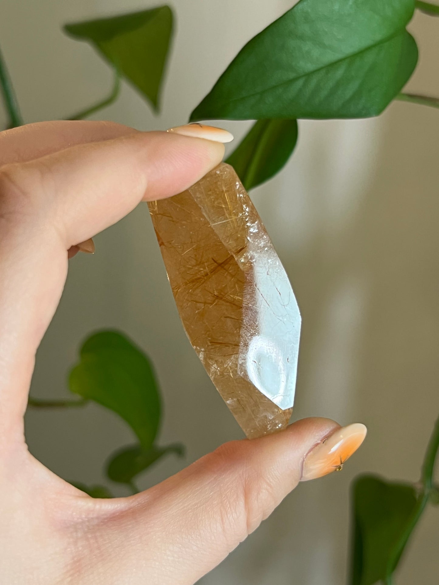 Golden Rutile Quartz Gusher - Y