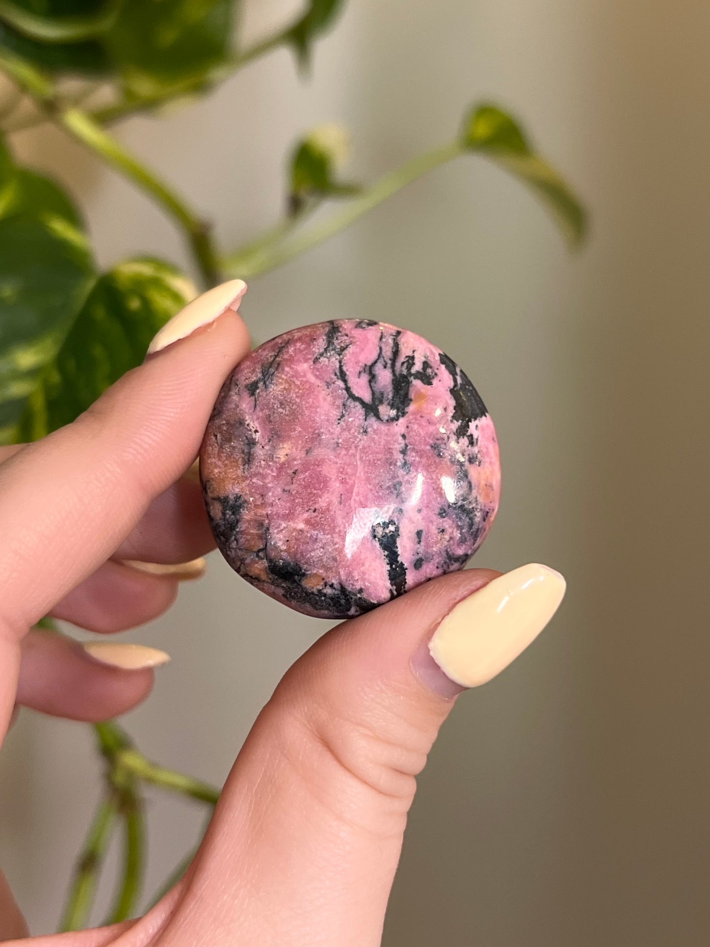 Rhodonite Button