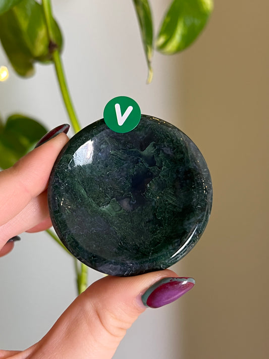 Moss Agate Dish - V