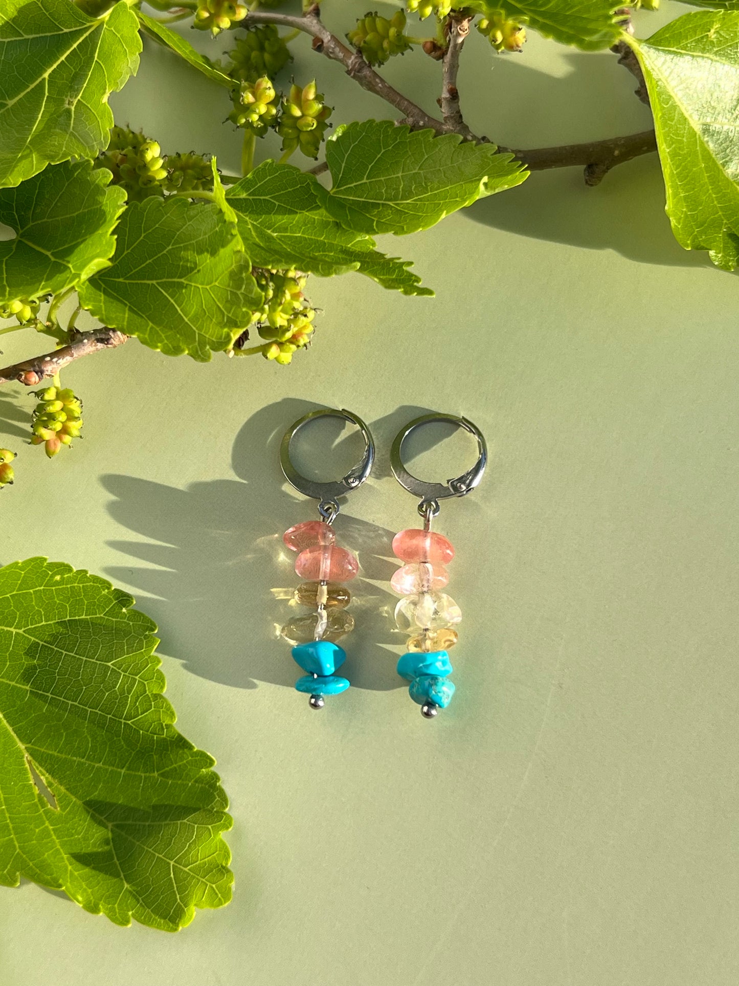 Pansexual Pride Flag Huggie Earrings