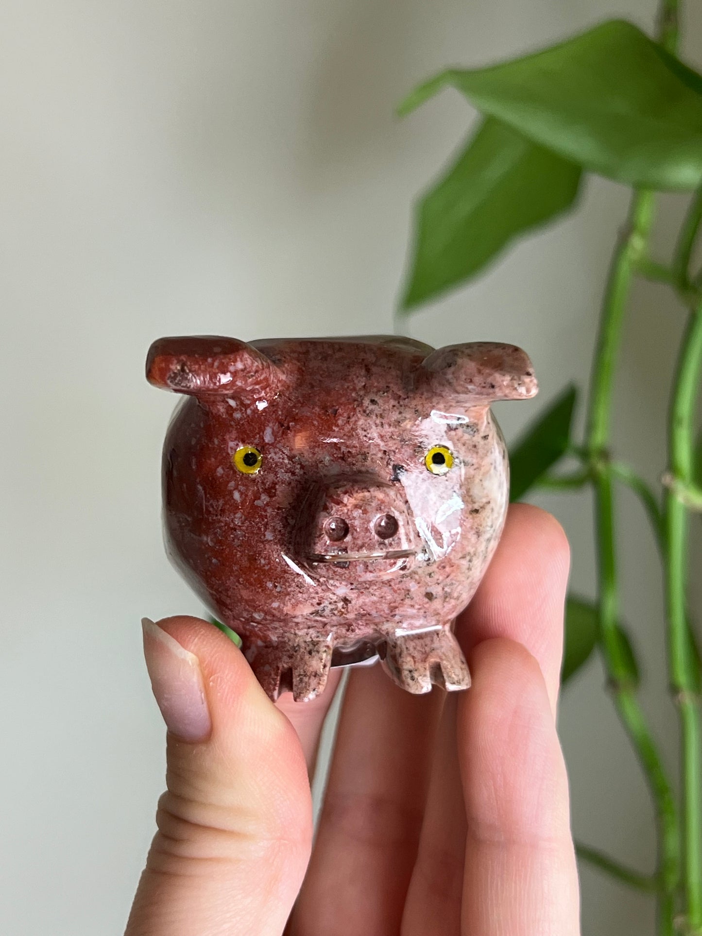 Lucky 3 Leg Soapstone Pig