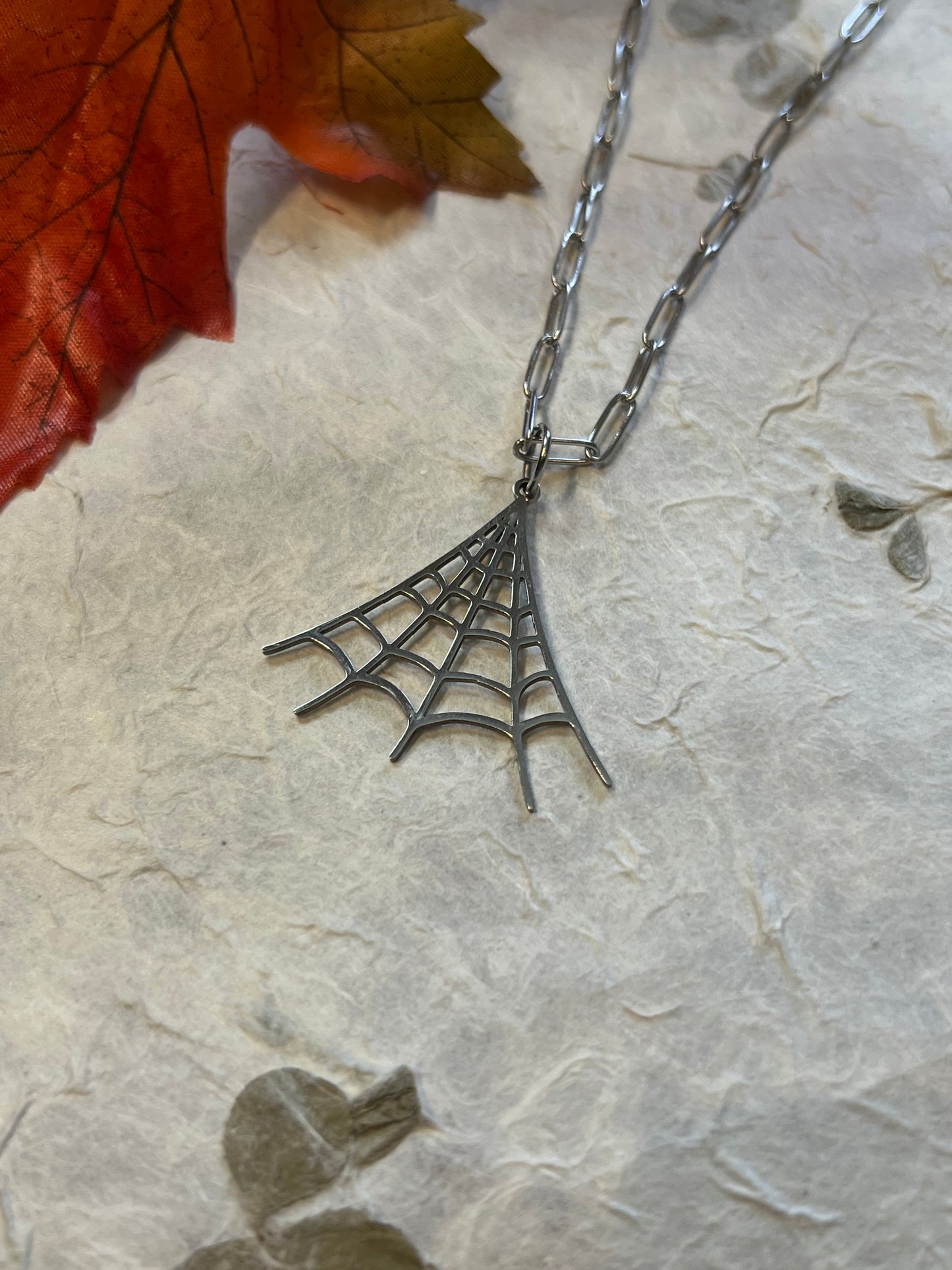 Spider Web Necklace