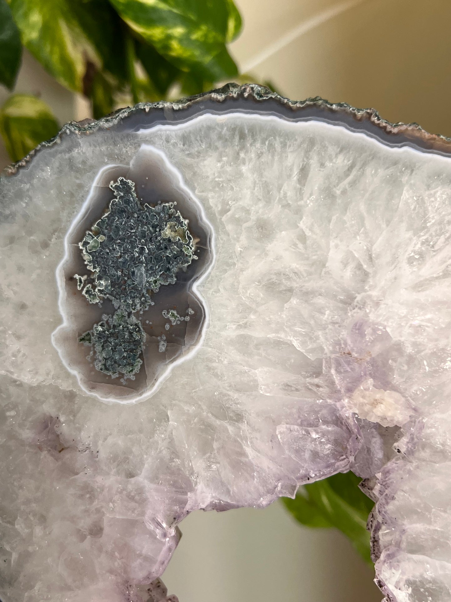 Amethyst and Moss Agate Portal Statement🌿🧚🏼‍♀️