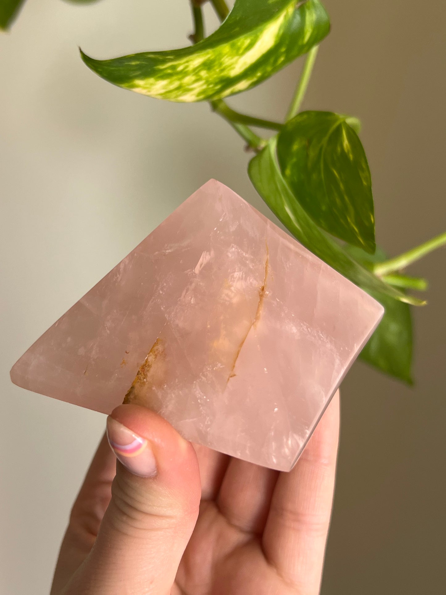 Rose Quartz Pyramid