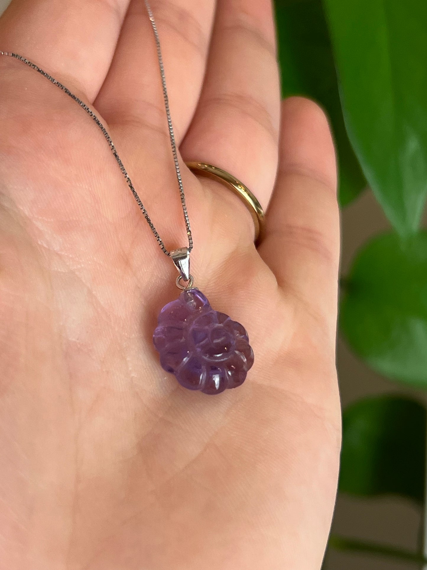 Amethyst Sterling Silver Necklace