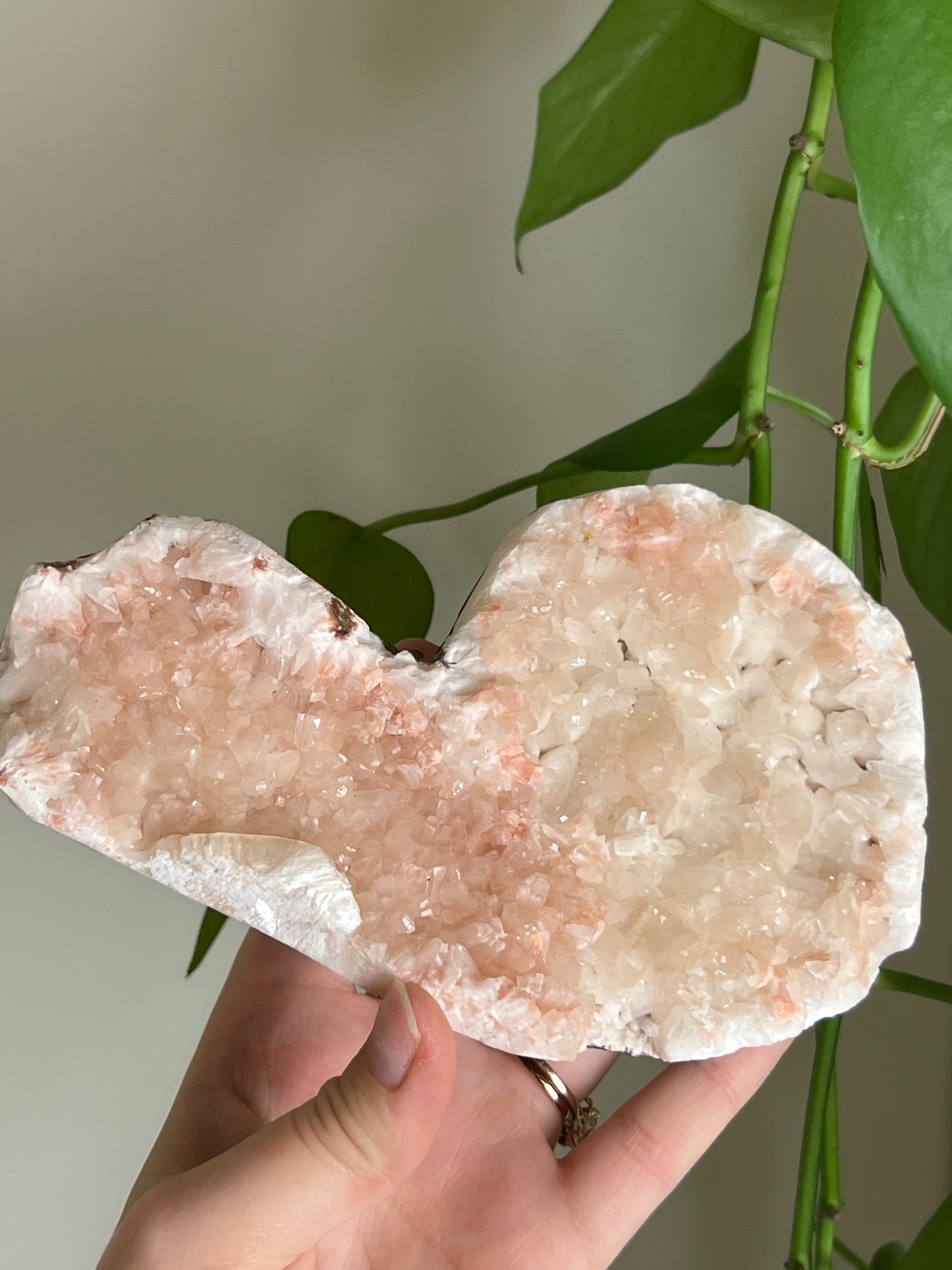 Heulandite Cluster Heart Large