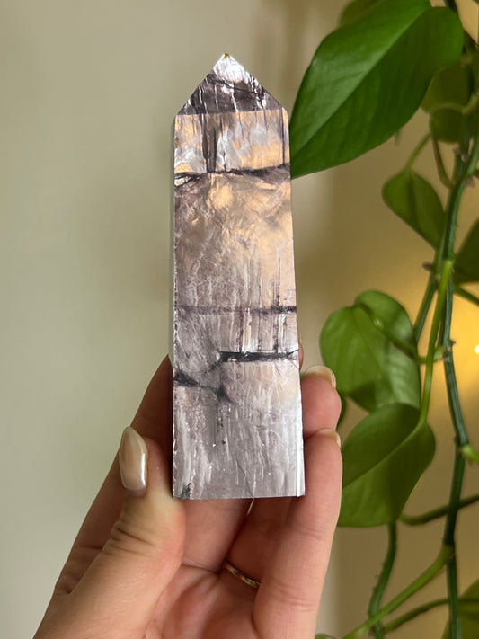 Gem Quality High Flash Lepidolite Towers