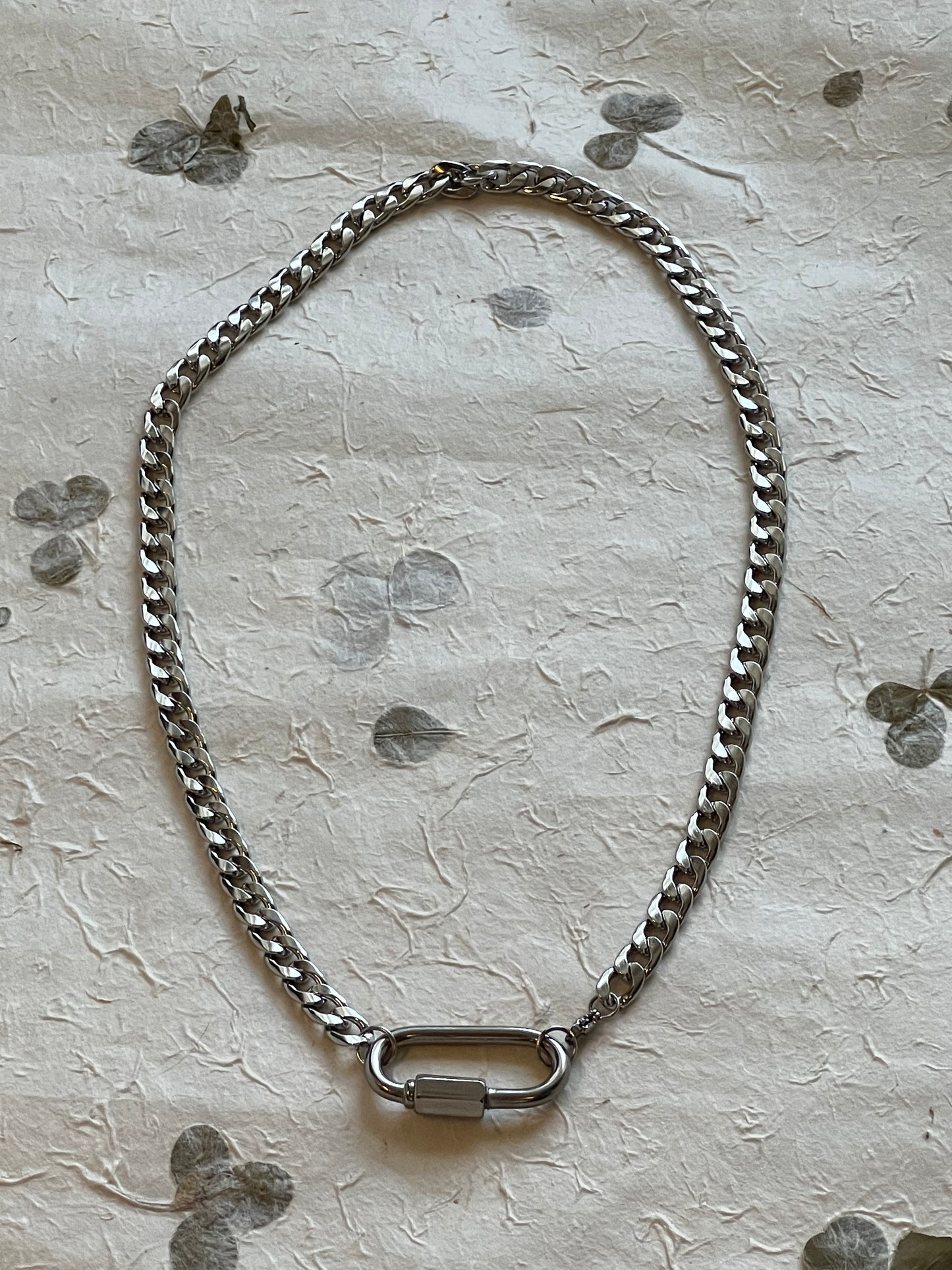 Carabiner Thick Chain Necklace