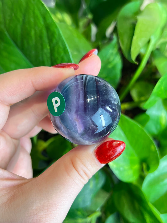 Rainbow Fluorite High Quality Sphere - P