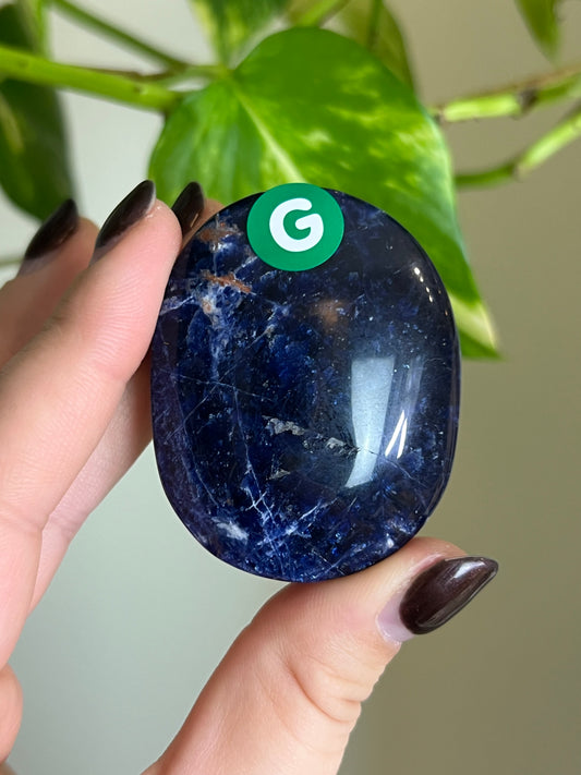 Sodalite Palm Stone - G
