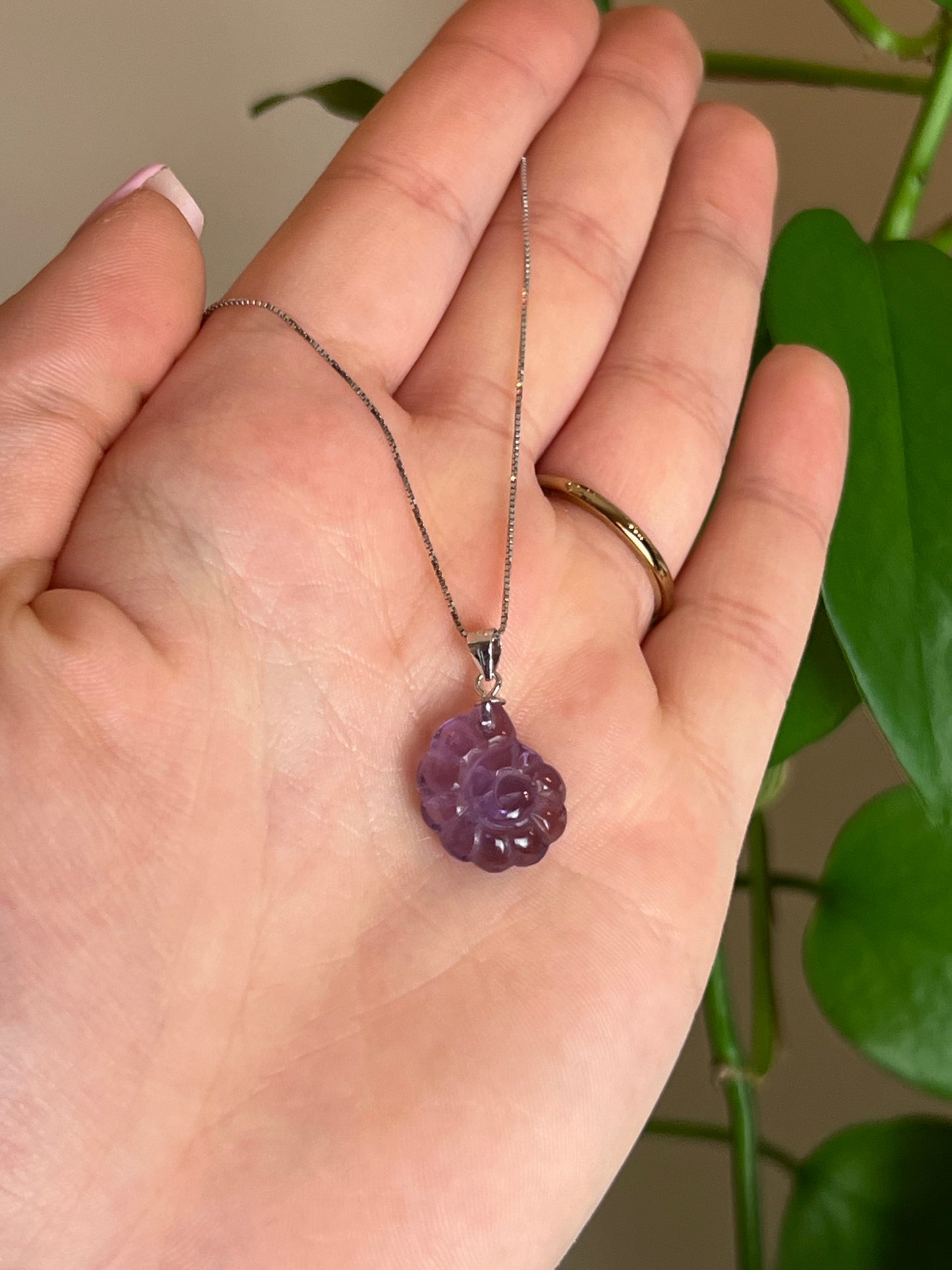 Amethyst Sterling Silver Necklace