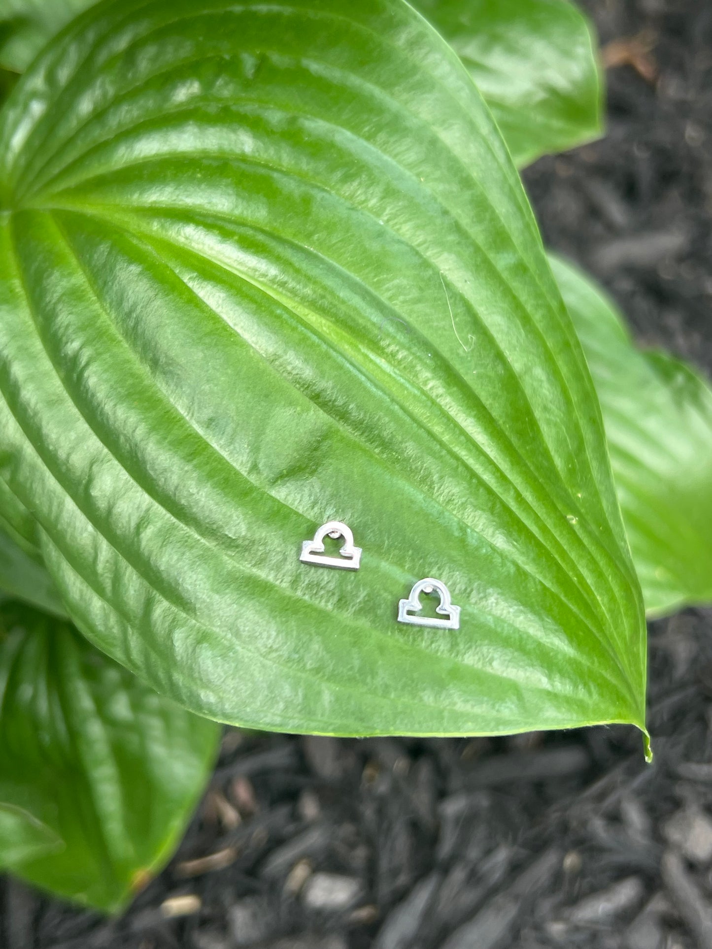Libra Silver Zodiac Sign Studs ♎️