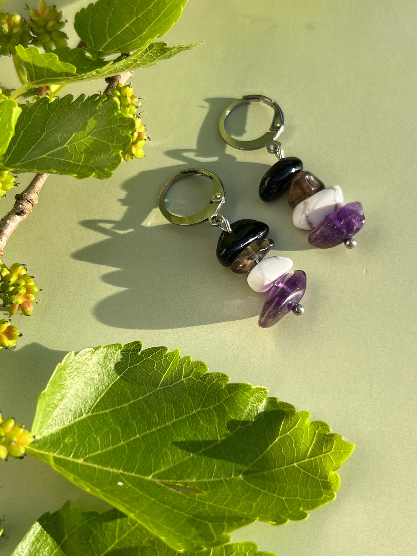 Asexual Pride Flag Huggie  Earrings