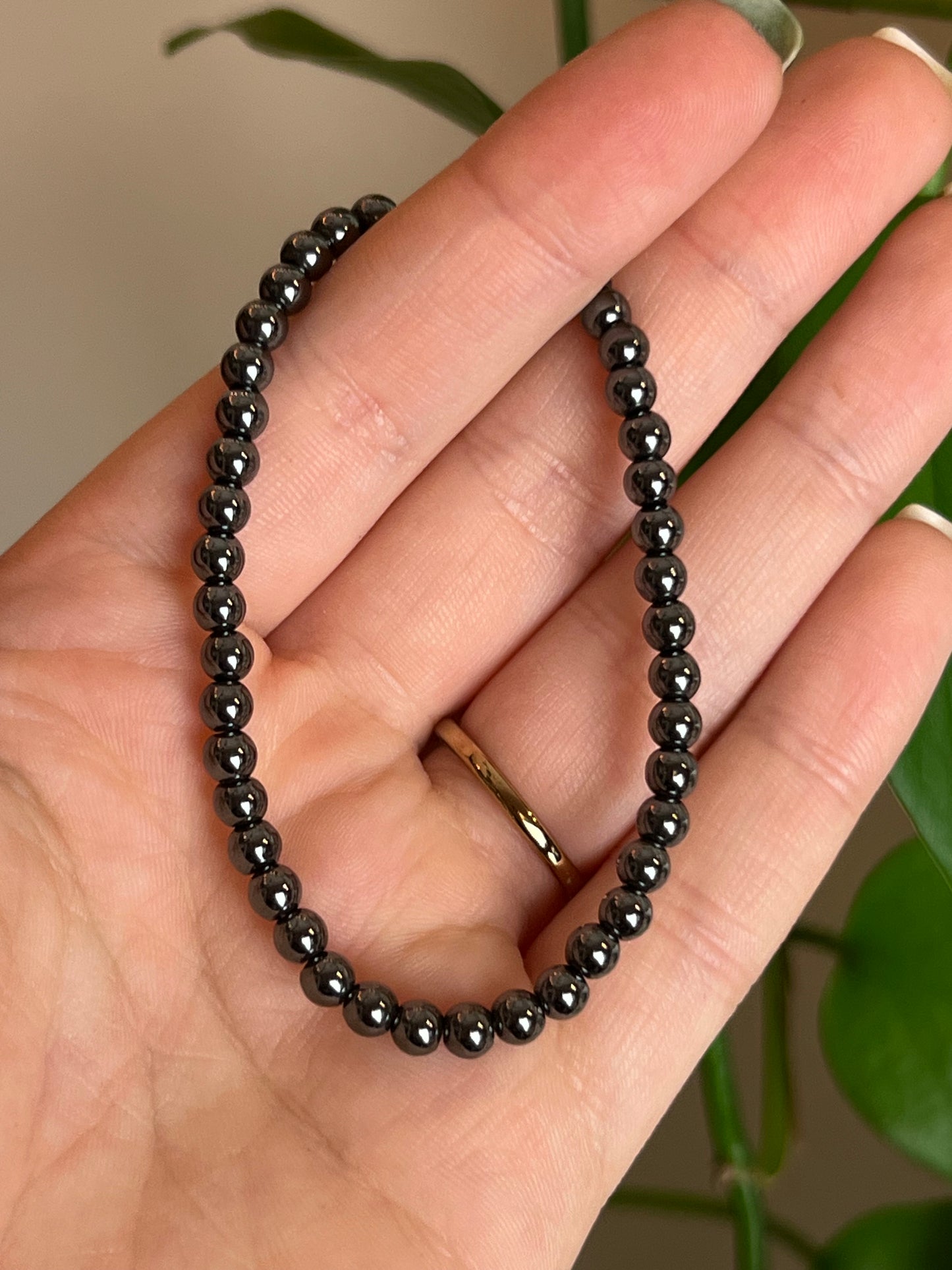 Hematite 4mm Bracelet