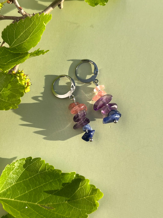 Bisexual Pride Flag Huggie Earrings