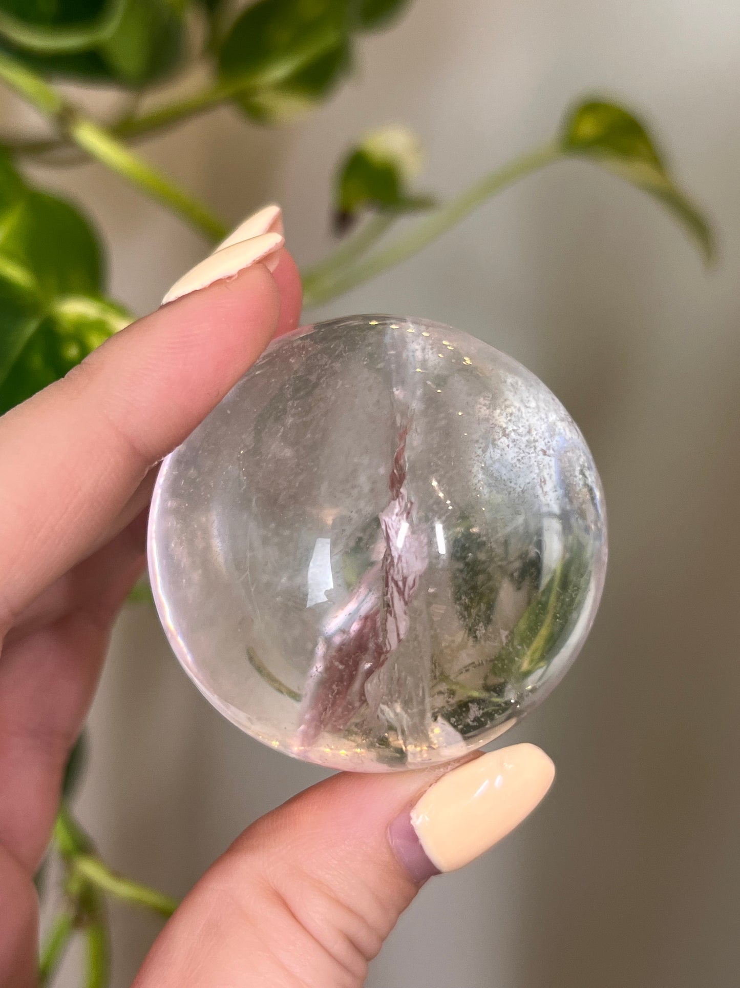 AAA Quality Rainbow Flash Clear Quartz Sphere
