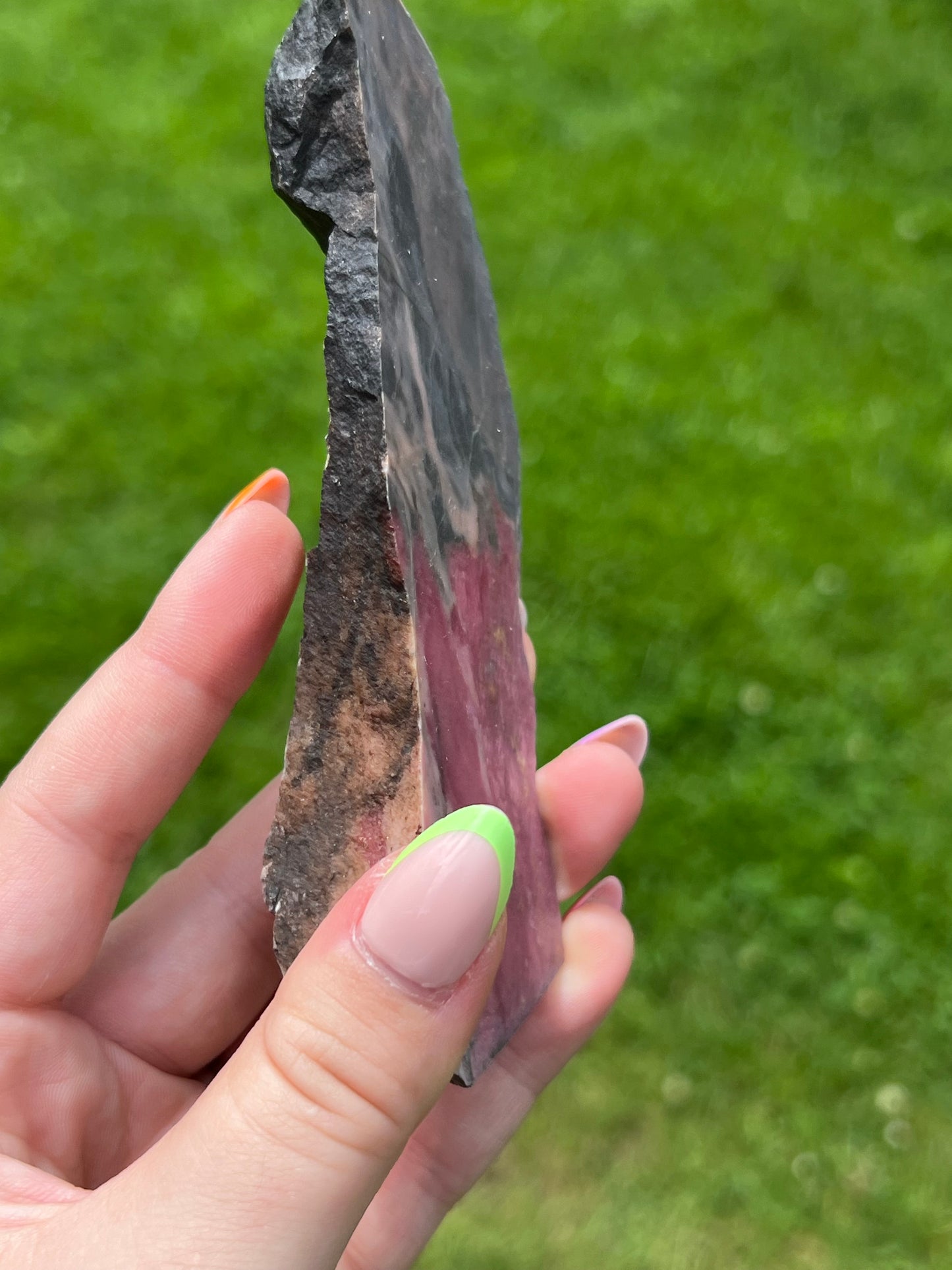 Pink Rhodonite Slab - Yukon 🇨🇦 - C
