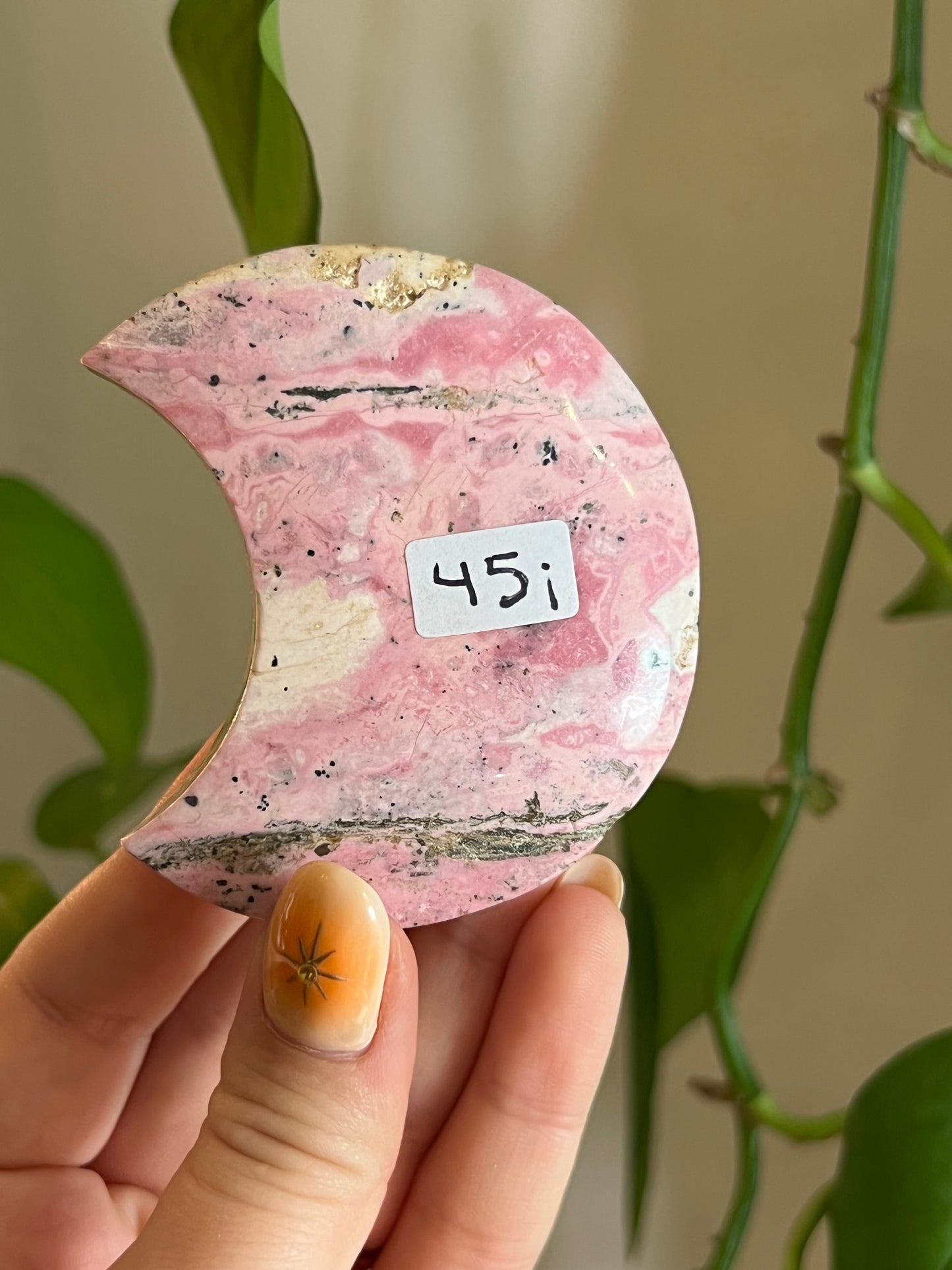 Peruvian Rhodonite Moon Stand - i