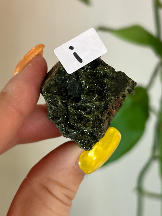 Forest Epidote Quartz Cluster - i