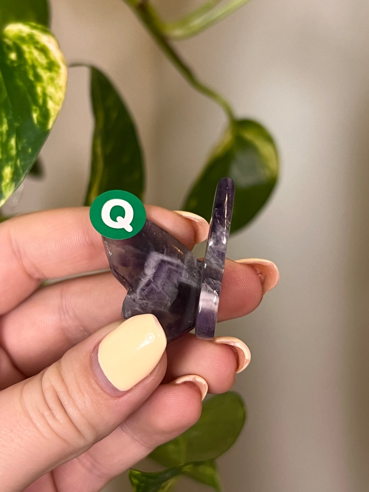 Amethyst Small 3D Butterfly - Q