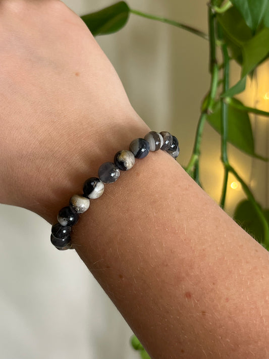 Volcano Agate Bracelet 8mm
