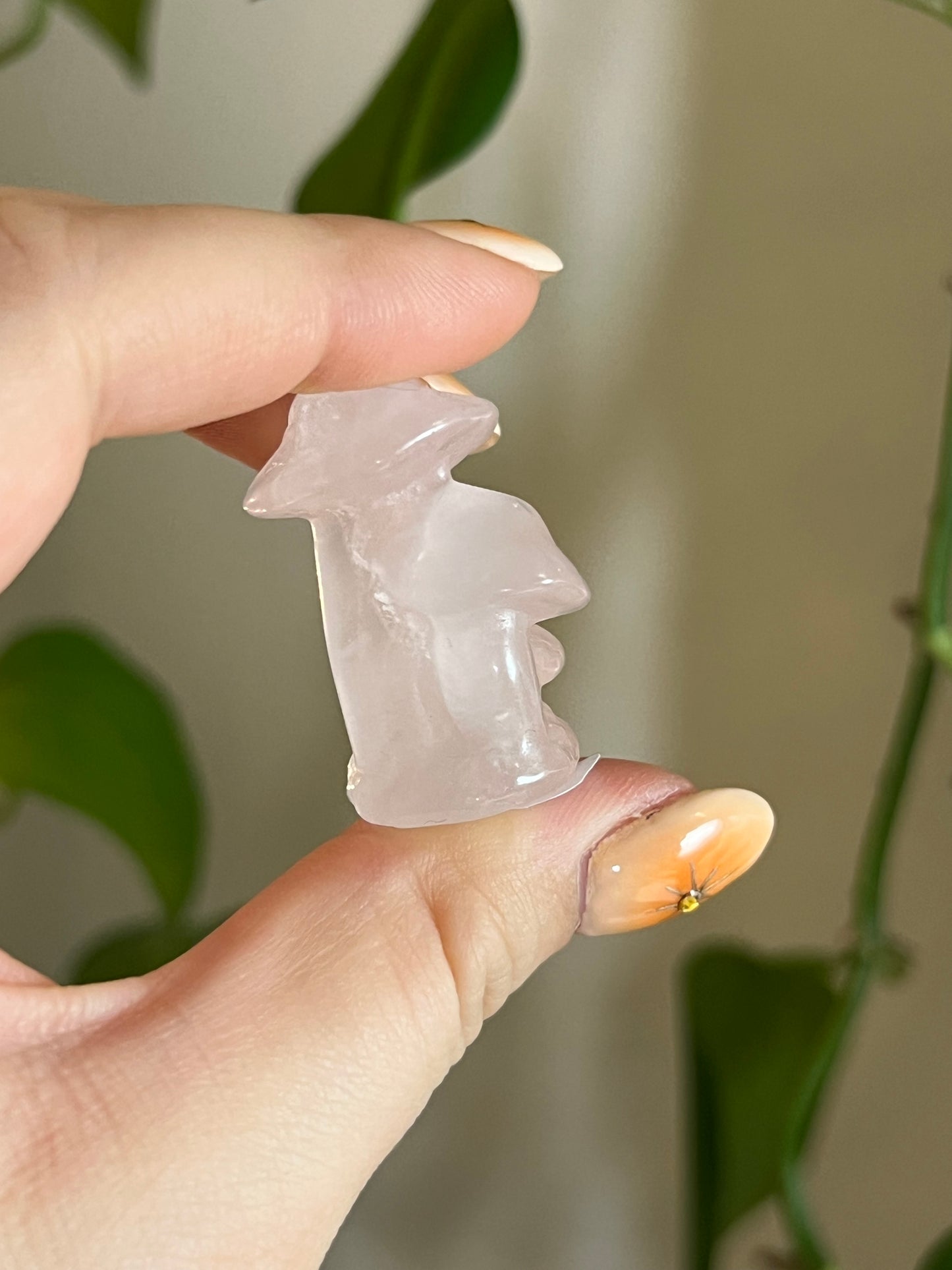 Rose Quartz Mushroom Cluster