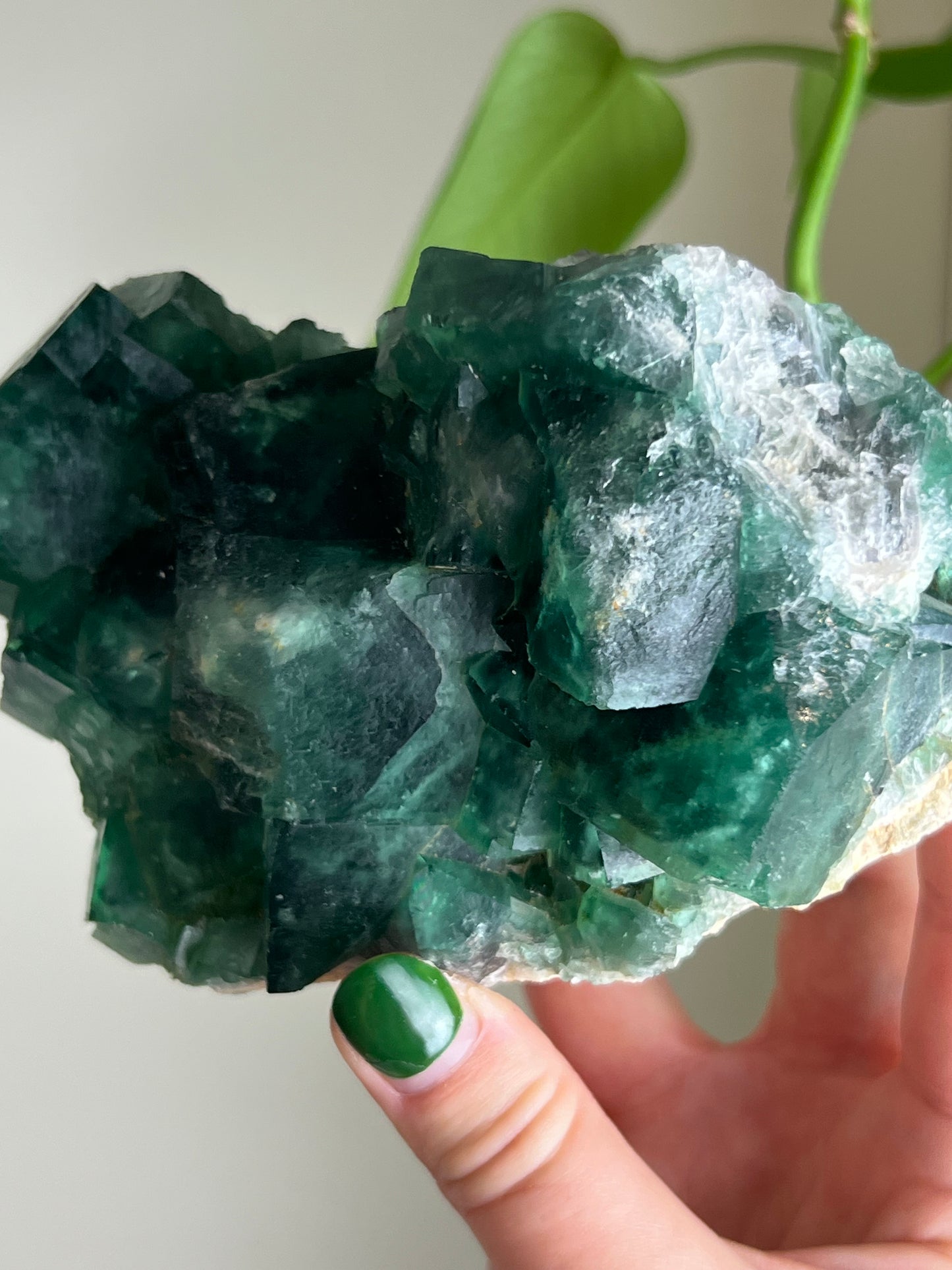 Green Cubic Fluorite Statement