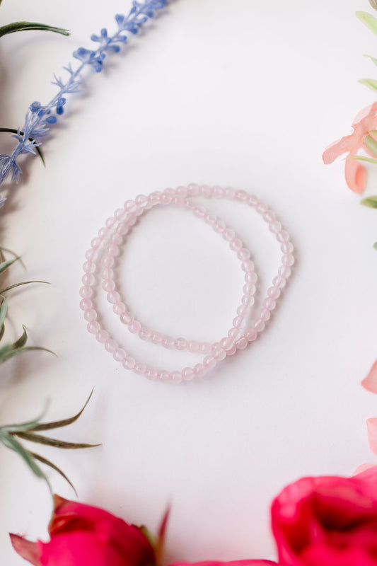 Rose Quartz 4mm Bracelet