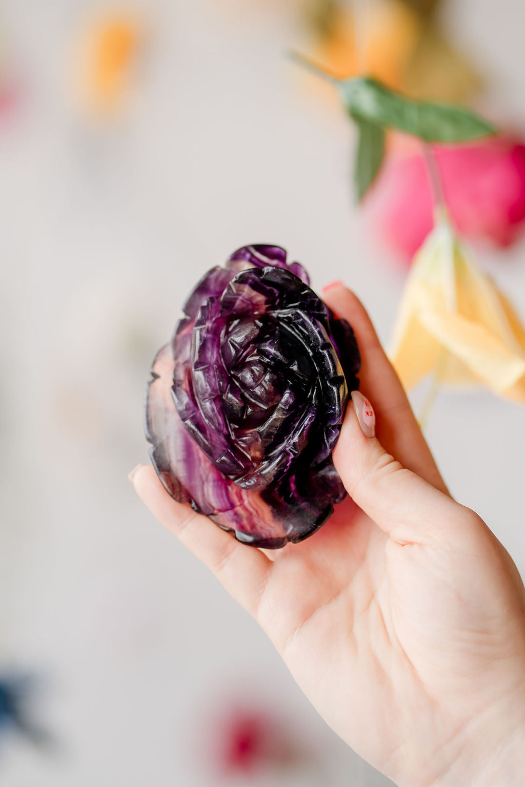 Fluorite Flower With Stand