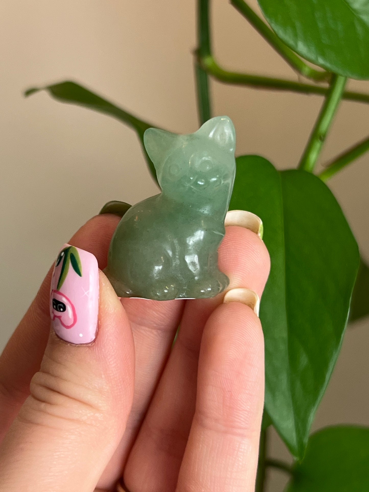 Green Aventurine Cat