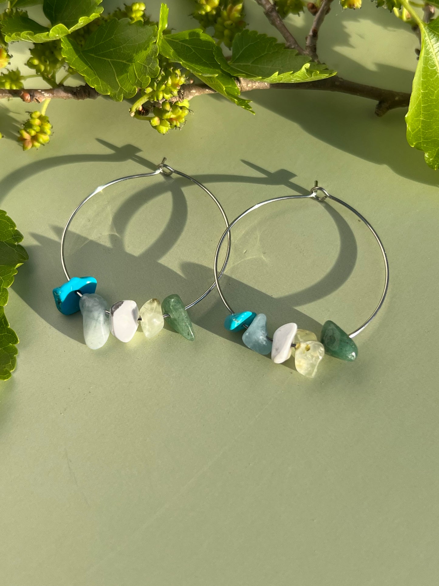 Gay/Achillean Pride Flag Hoop Earrings