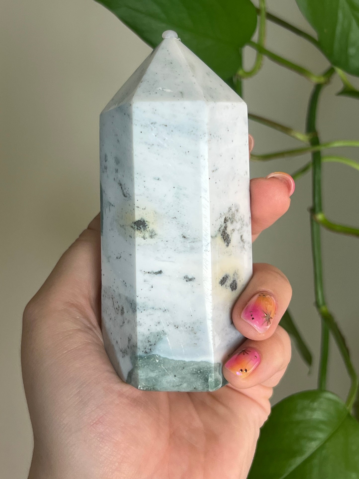 White Ocean Jasper Large Tower