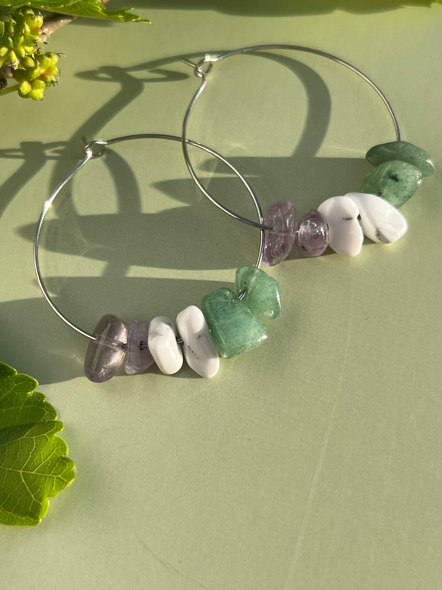 Genderqueer Pride Flag Hoop Earrings