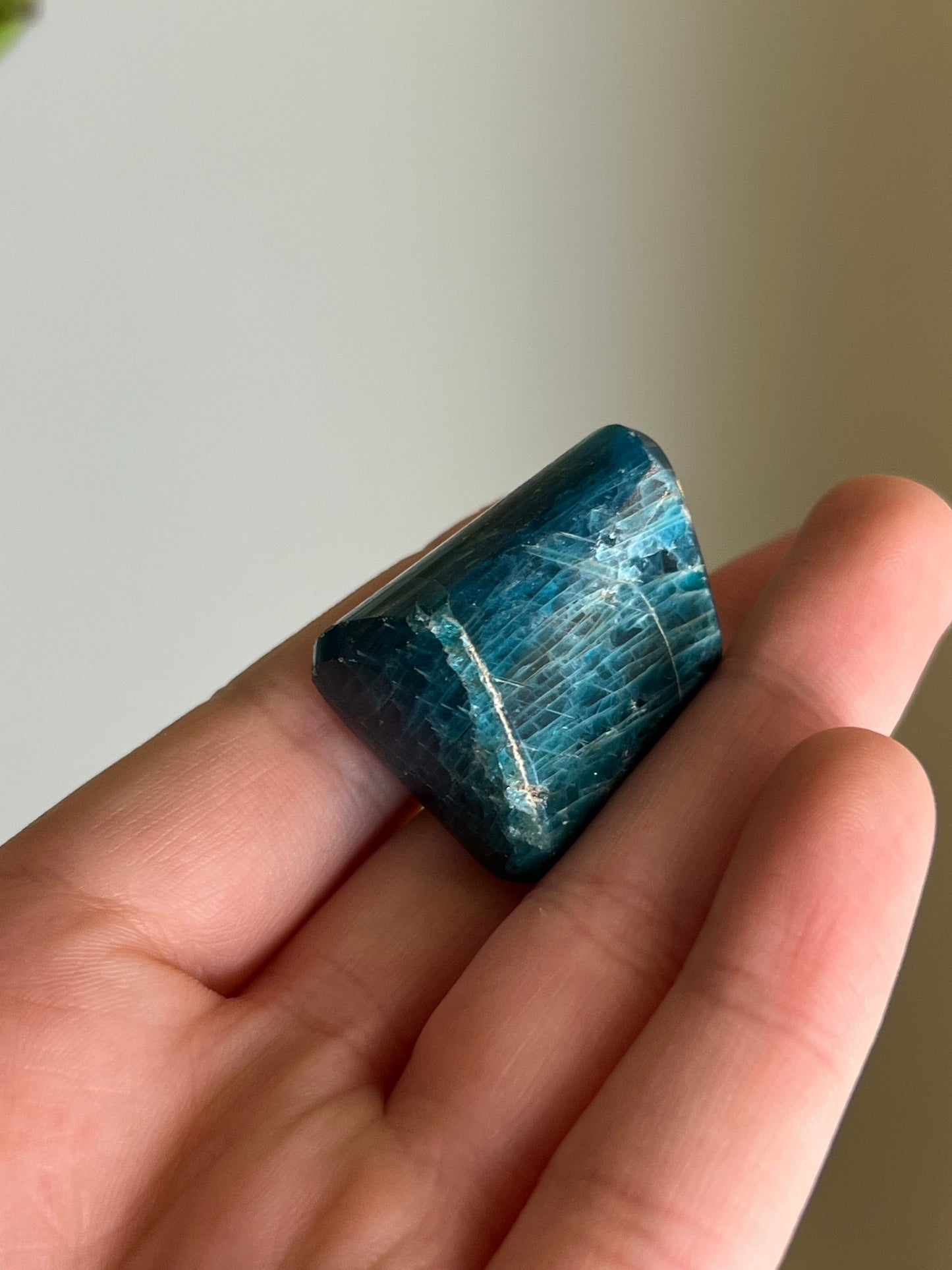 Blue Apatite Tumbled