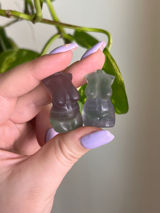 Fluorite Curvy Body Carving