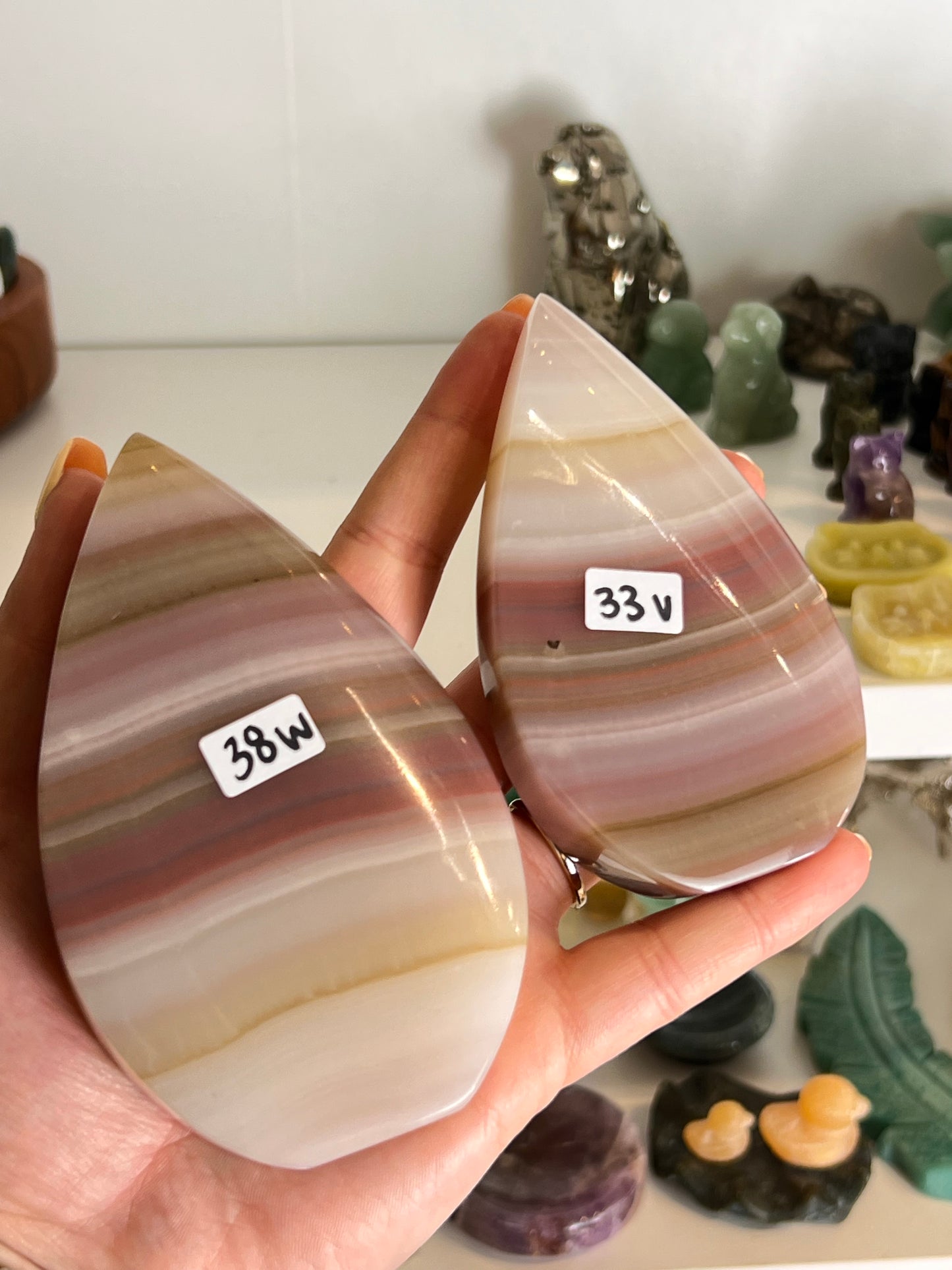 Watermelon Banded Onyx Flame - V