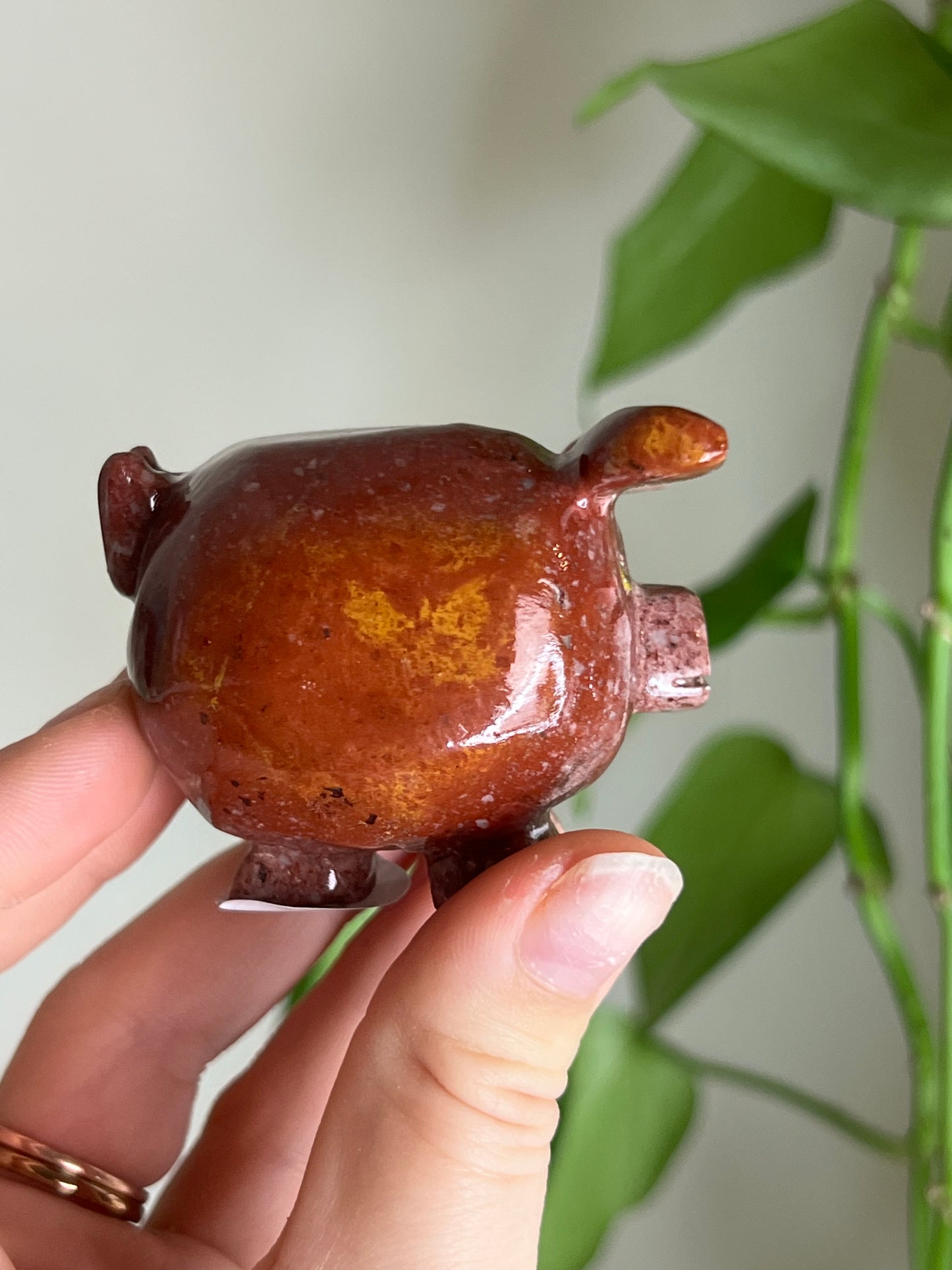 Lucky 3 Leg Soapstone Pig