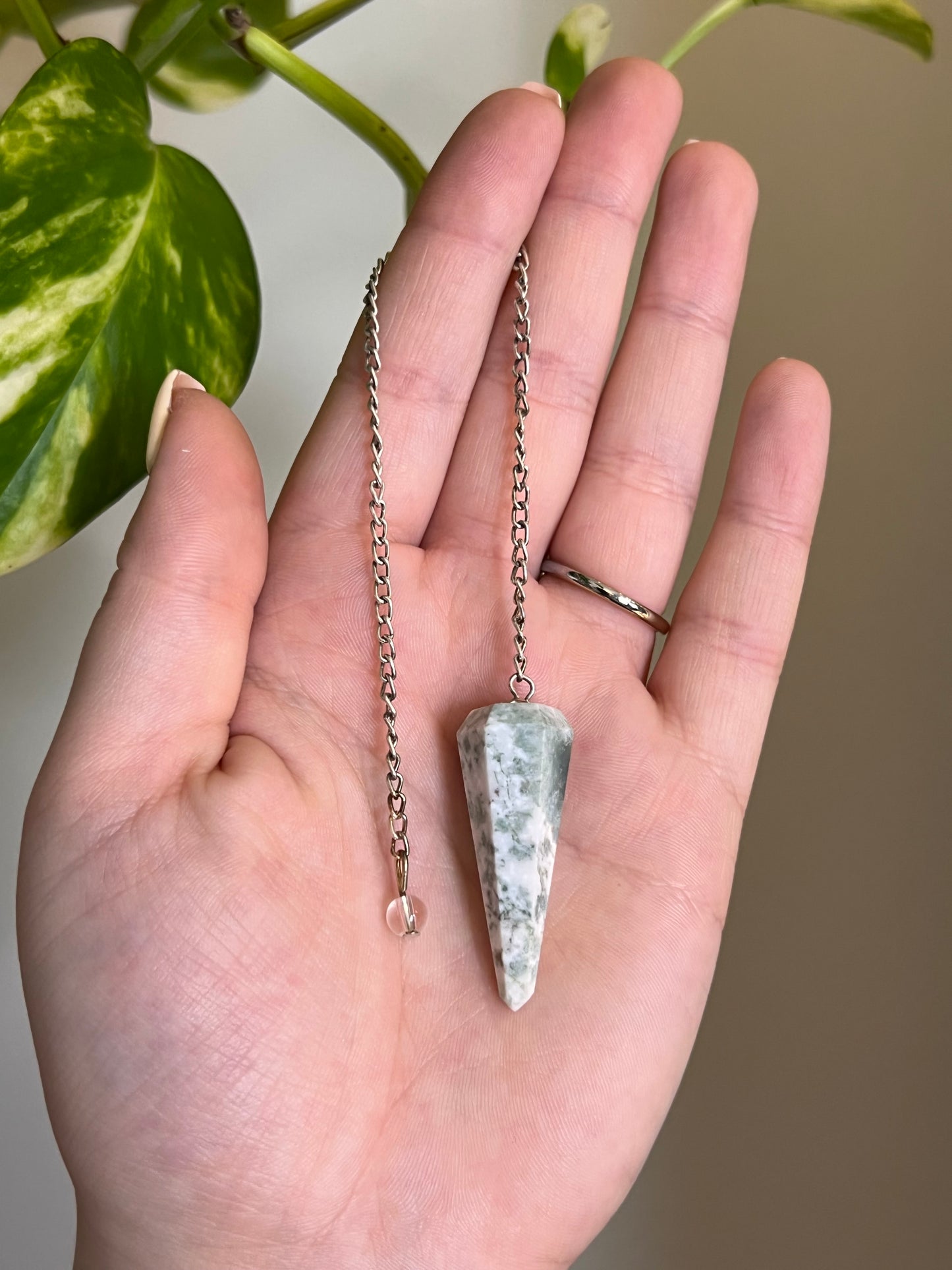 Tree Agate Pendulum