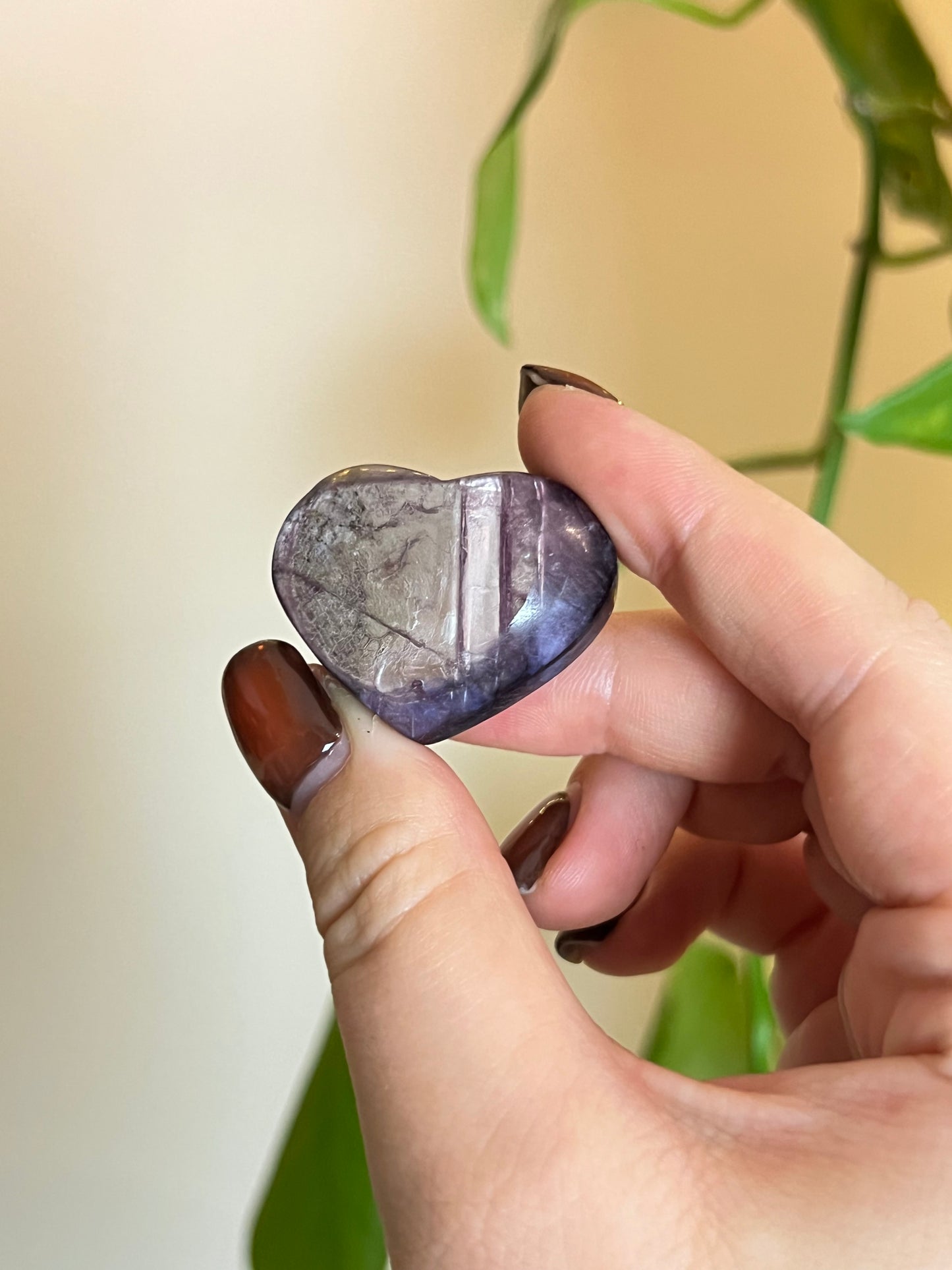 Flashy Lepidolite Heart - Small